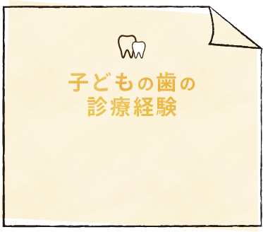 子供の歯の診療経験