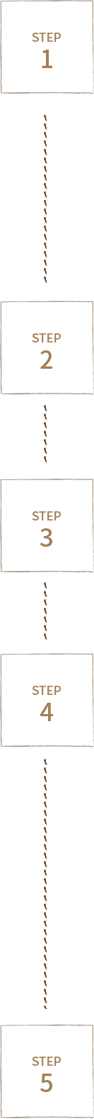 ホワイトニング治療の流れを表すイラスト